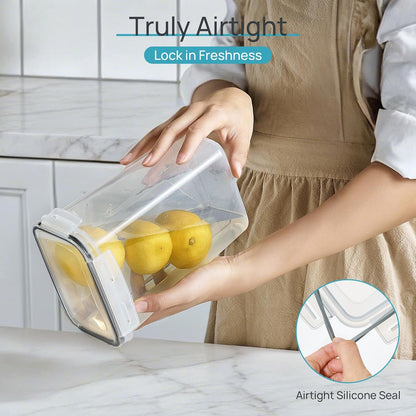 Airtight Food Storage Containers with Lids, 24 Pcs, Black3
