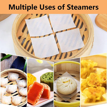 100Pcs 6" X 6" Unbleached Parchment Paper, Burger Patty Paper, Non-Stick Squares Wax Paper Sheets for Seperating Patty, Cookies, Baking, Wrapping Candies6