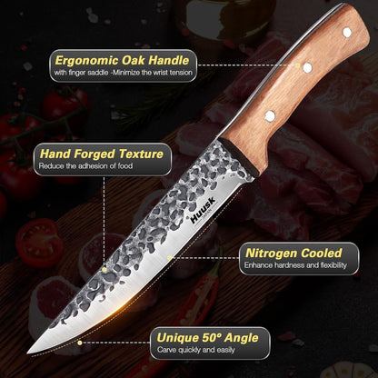 Huusk Knives from Japan, Boning Knife for Meat Cutting 6 Inch4
