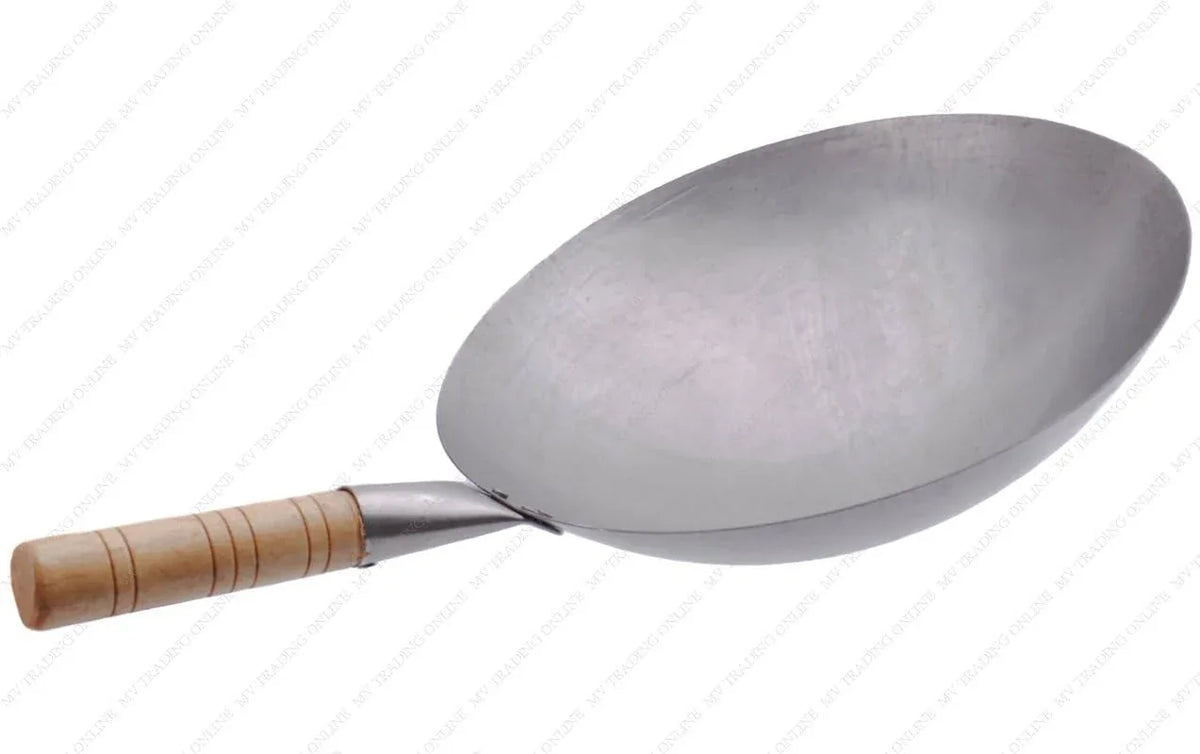 carbon-steel-round-bottom-pow-wok-with-wooden-helper-handle-16-inches