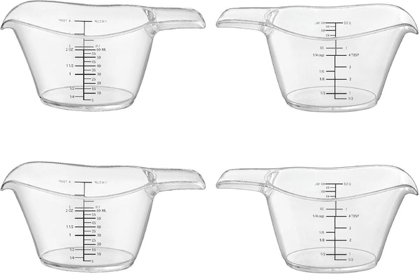 Small Plastic Liquid Measuring Cup for Kitchen and DIY with Tsp/Tbsp/Oz/Ml1