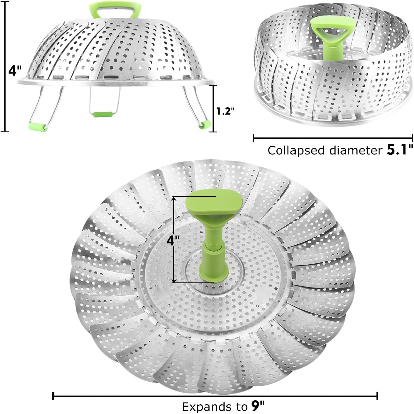 vegetable-steamer-basket-for-cooking-food-stainless-steel-veggie-steam-basket-for-pot-folding-expandable-steaming-insert-with-extendable-handle-fits-various-size-pot-5-1-to-9