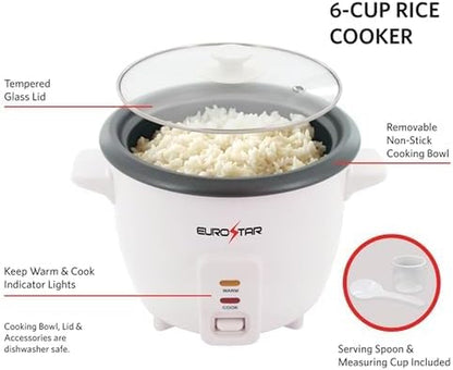 6-Cup Rice Cooker, White3