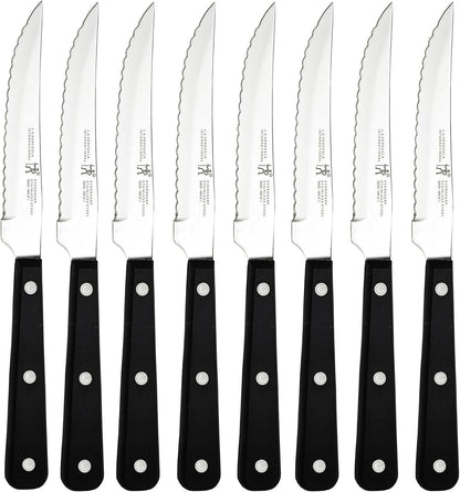 HENCKELS Razor-Sharp Steak Knives Set of 8, German Engineered | Informed by 100+ Years of Mastery. Dishwasher Safe. Stays Sharp with Micro Serrated Edges.1