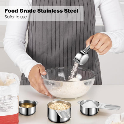 Measuring Cups Set, 7PCS Stainless Steel Engraved Markings Kitchen3