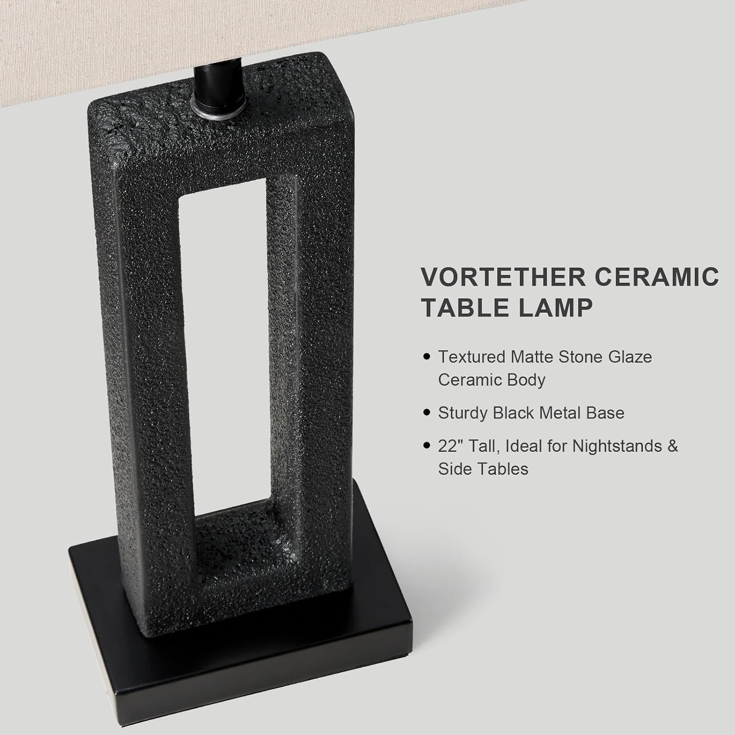22-matte-black-textured-ceramic-table-lamps-set-of-2-modern-bedside-lamps-with-linen-shade-5ft-cord-inline-rotary-gear-switch-e26-nightstand-lamp-for-bedroom-living-room-entryway-decor