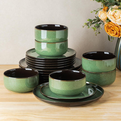 Ceramic Dinnerware Sets for 8,24-Pcs Porcelain Plates and Bowls Set5