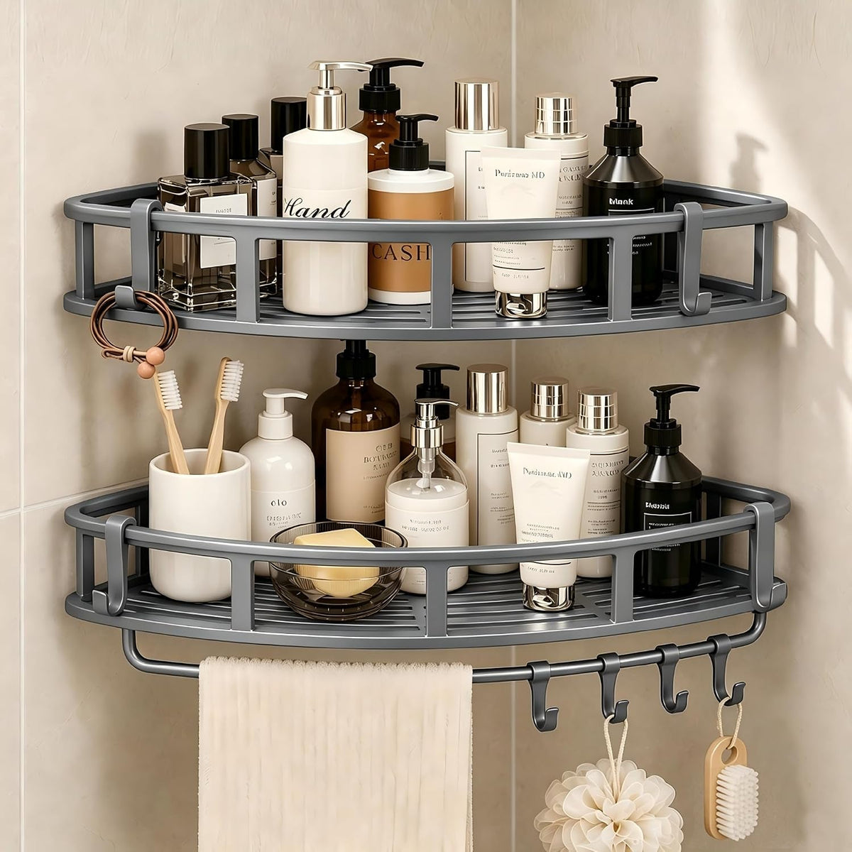shower-caddy-hanging-2-pack-rustproof-adhesive-corner-shower-shelves