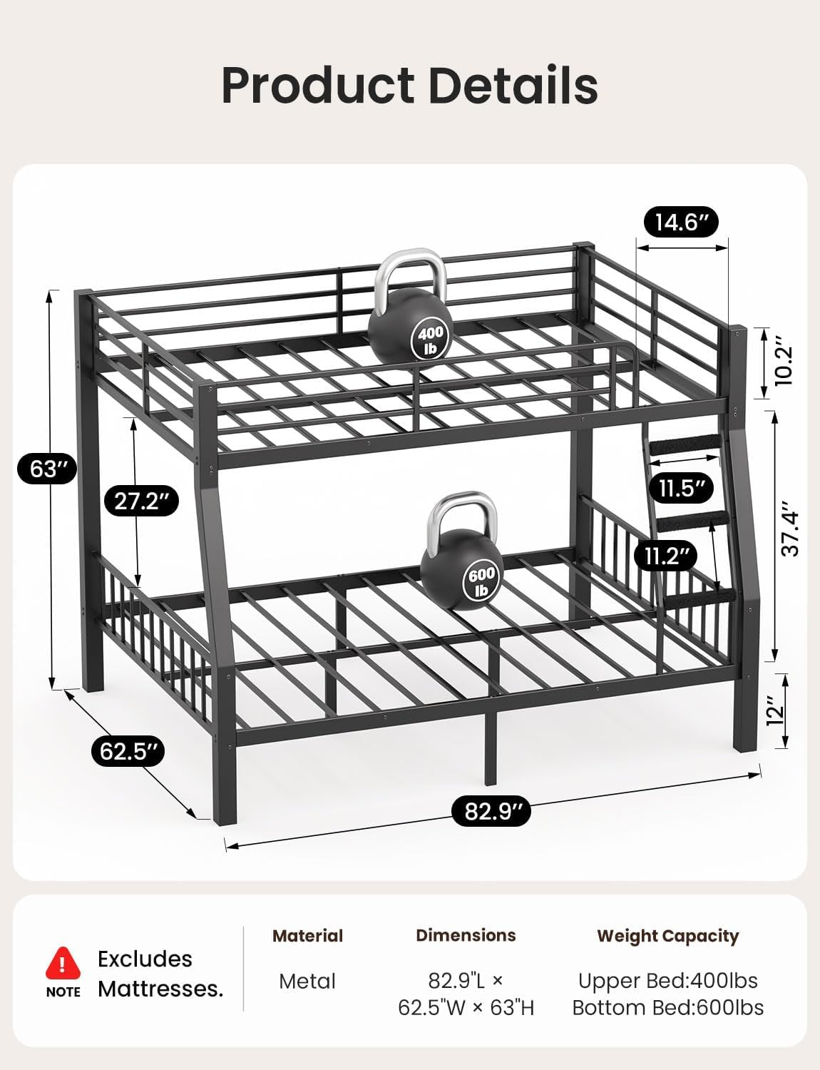full-xl-over-queen-bunk-bed-metal-frame-with-safety-guardrails-ladder