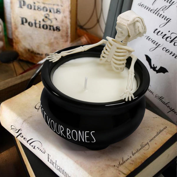 Halloween Decorations Indoor - Cute Skeleton Candles Decor5