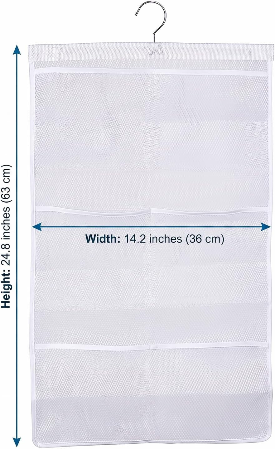 6-storage-pockets-hanging-mesh-shower-caddy-space-saving-bathroom-accessories-and-quick-dry-bath-organizer-with-hanger-white