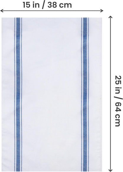 Utopia Towels Blue Dish Towels [12 Pack - 15 X 25 In] 100% Ring Spun Cotton | Highly Absorbent & Reusable Cleaning Bar, Tea, Kitchen and Dishcloths Set - 200 GSM2