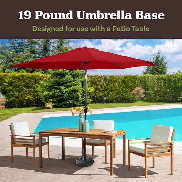 Outdoor Umbrella Base, 19Lb, Black2