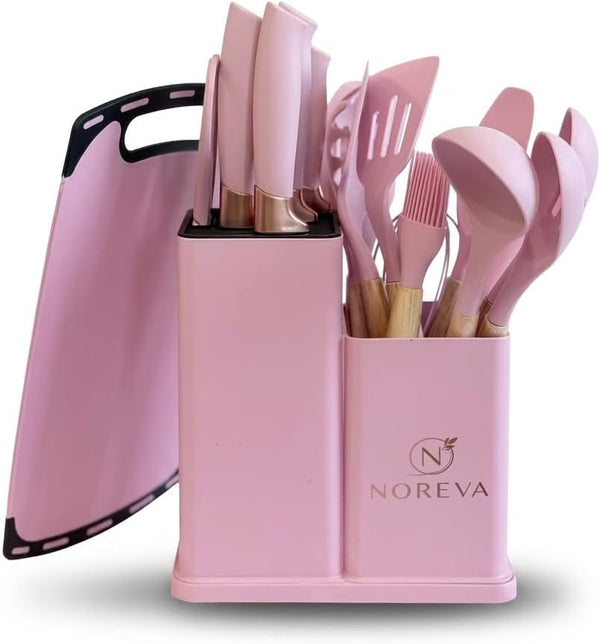 Kitchen Knife & Silicone Utensil Set (Random Assorted Colors) | Kitchen Knife & Silicone Utensil Set (Random Assorted Colors)1