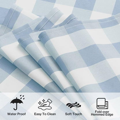 Gingham Tablecloth Rectangle Checkered Tablecloth Washable6