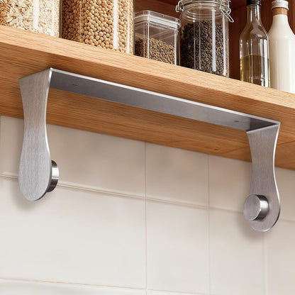 Paper Towel Holder under Cabinet, Wall Mount, Stainless Steel, Silver1