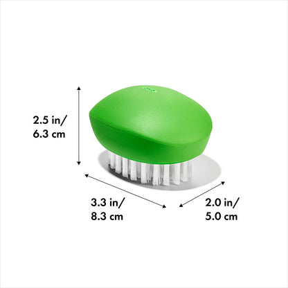 OXO Good Grips Vegetable Brush Black, 1 EA | Sturdy Nylon Bristles Clean Firm Produce, Non-Slip Grip, Ideal for Potatoes & Carrots, Dishwasher Safe3