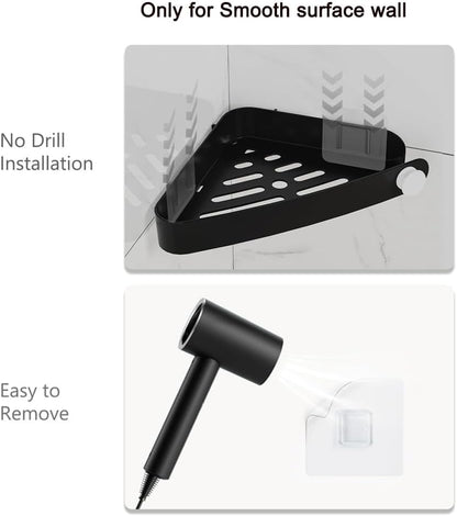 Plastic Shower Caddy Corner (For 90° Only), 4 Pack, Black8