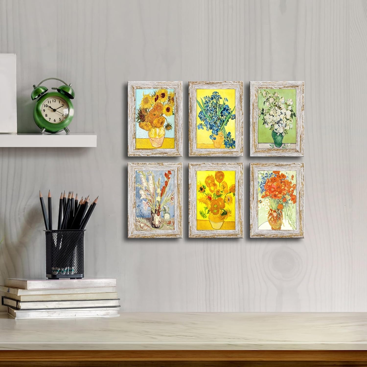 rustic-distressed-retro-style-white-photo-frame-4x6-picture-frame-set-of-6-with-real-glass-for-pictures-4x6-without-mat-wall-gallery-or-tabletop-display
