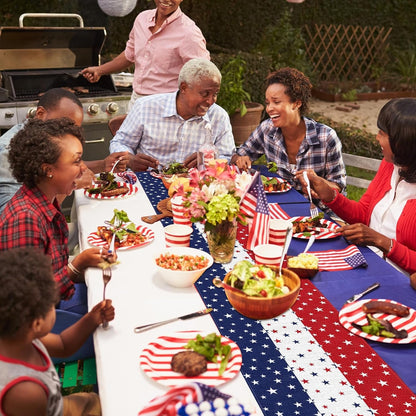 72 X 13 Inches Patriotic Table Runner, Red White and Blue Star Print American Flag Runner for 4Th of July, Memorial Day, Veterans Day, and Independence Day Table Top Kitchen Decorations5