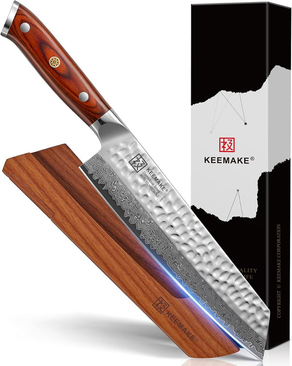 8 Inch Damascus Chef Knife, Japanese Kitchen Knife with VG10 Steel1