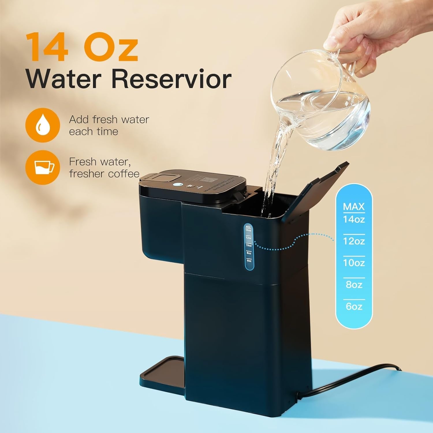 mini-single-serve-hot-and-iced-coffee-maker-for-k-cup-and-ground-6-to14-oz-brew-sizes-with-recipe-book-for-home-travel-rv-office-and-dorm-120v-k310ic-2-0-version-classic-black