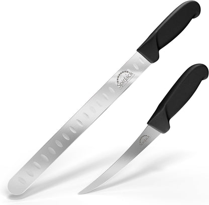 Smoked BBQ Brisket Knife Bundle, 6 in Boning, 11 in Slicer9