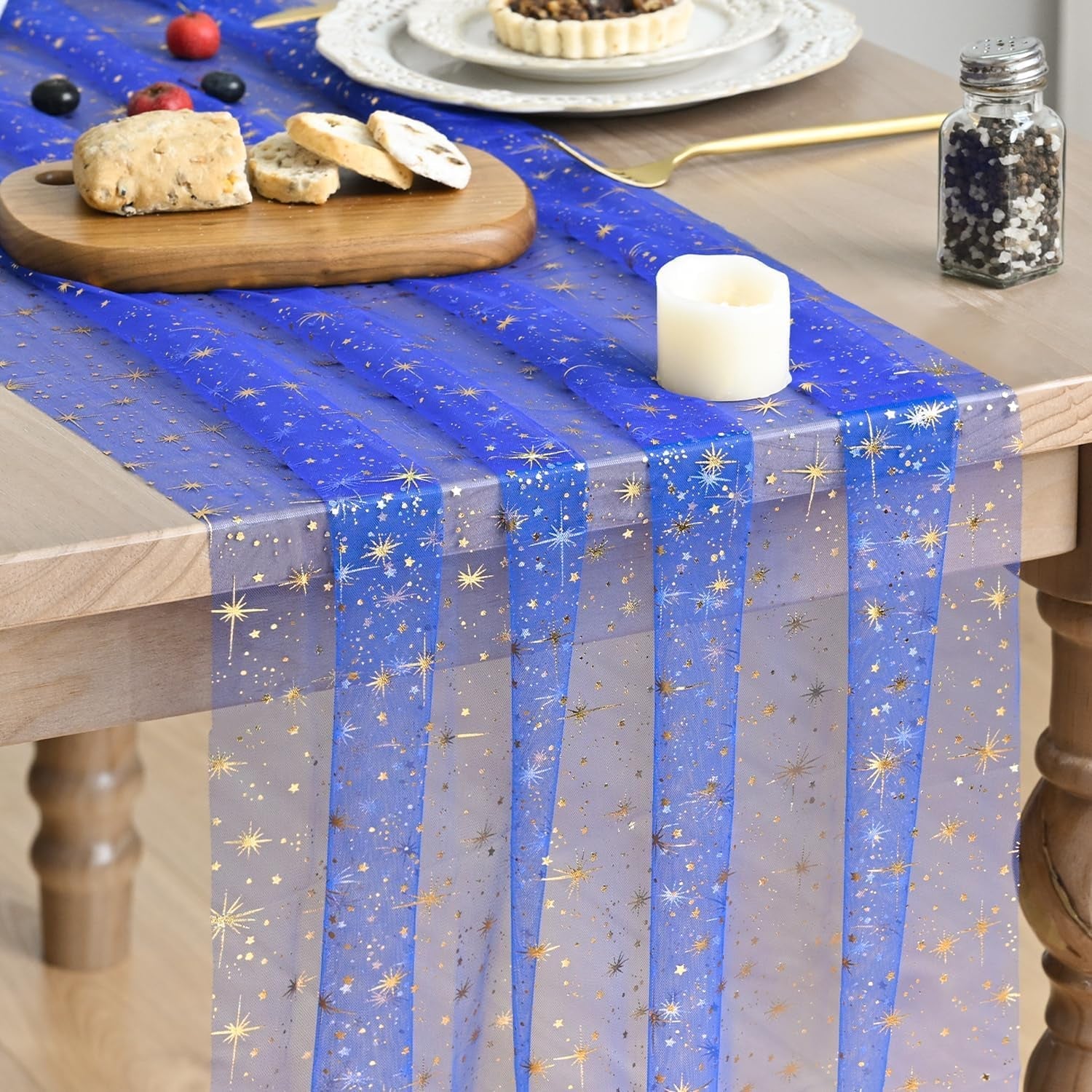 gold-stars-dark-blue-gauze-table-runner-120-inch-10ft-reversible-glitter-sheer-dining-wedding-holiday-birthday-table-decor-for-home-party