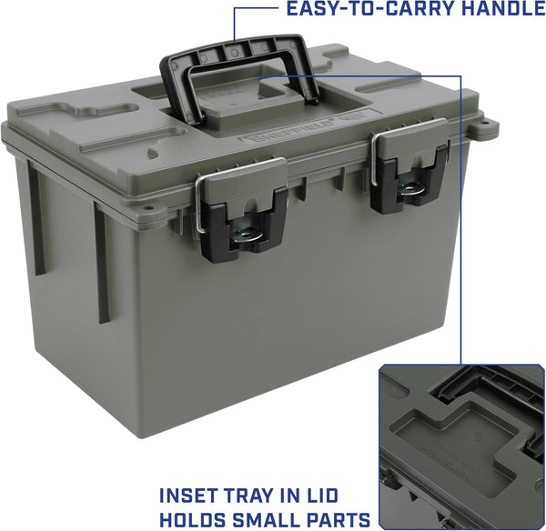 XL Ammo Box Made in USA, Stackable Lockable Ammo Storage Box8
