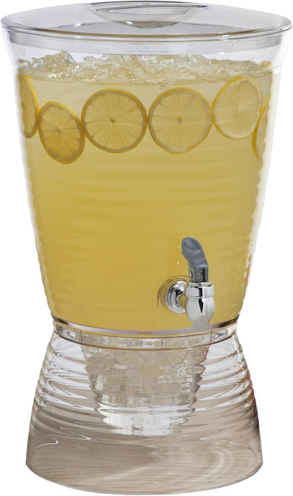 Bark Beverage Dispenser, 2.5 Gallon, Clear, (Pack of 1)1