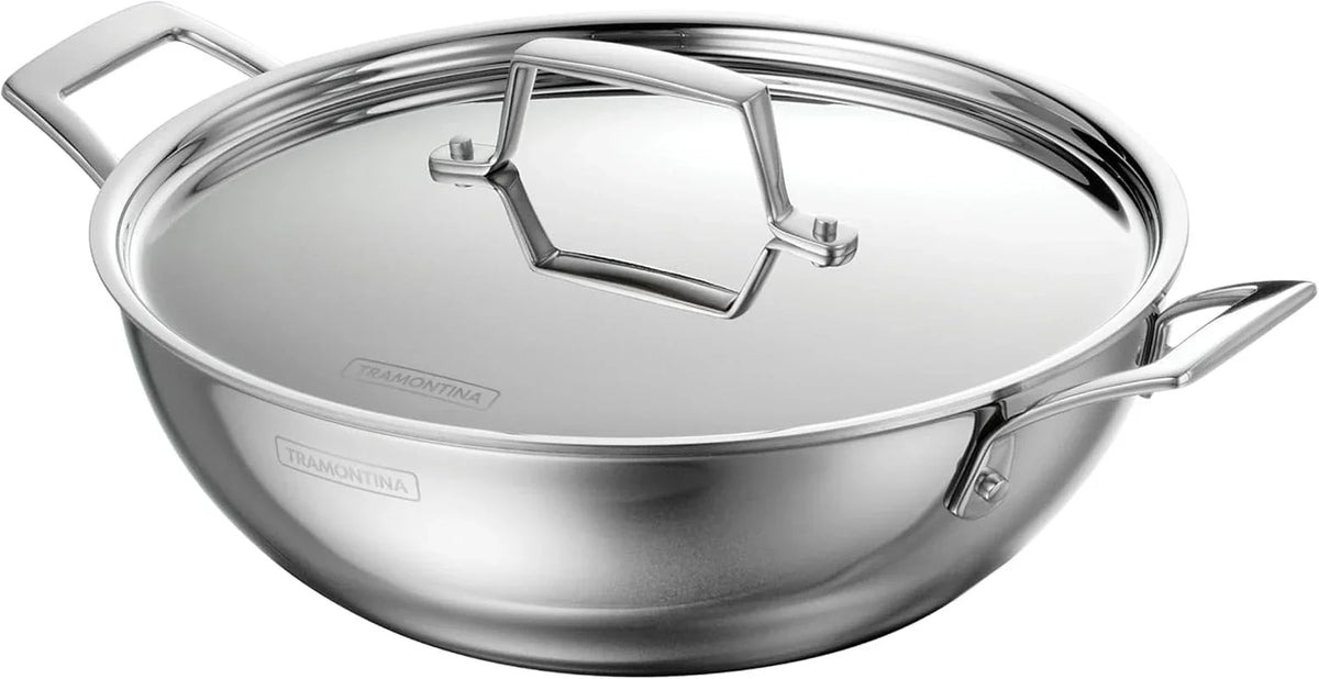 utsava-4-quart-tri-ply-clad-stainless-steel-kadai-with-lid-large-kadhai-pot-for-indian-cooking