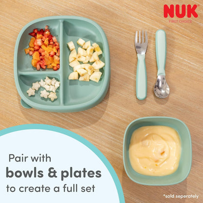 NUK Kiddy Cutlery Forks, Durable Stainless Steel, BPA & Latex-Free, 18+ Months, Pack of 38