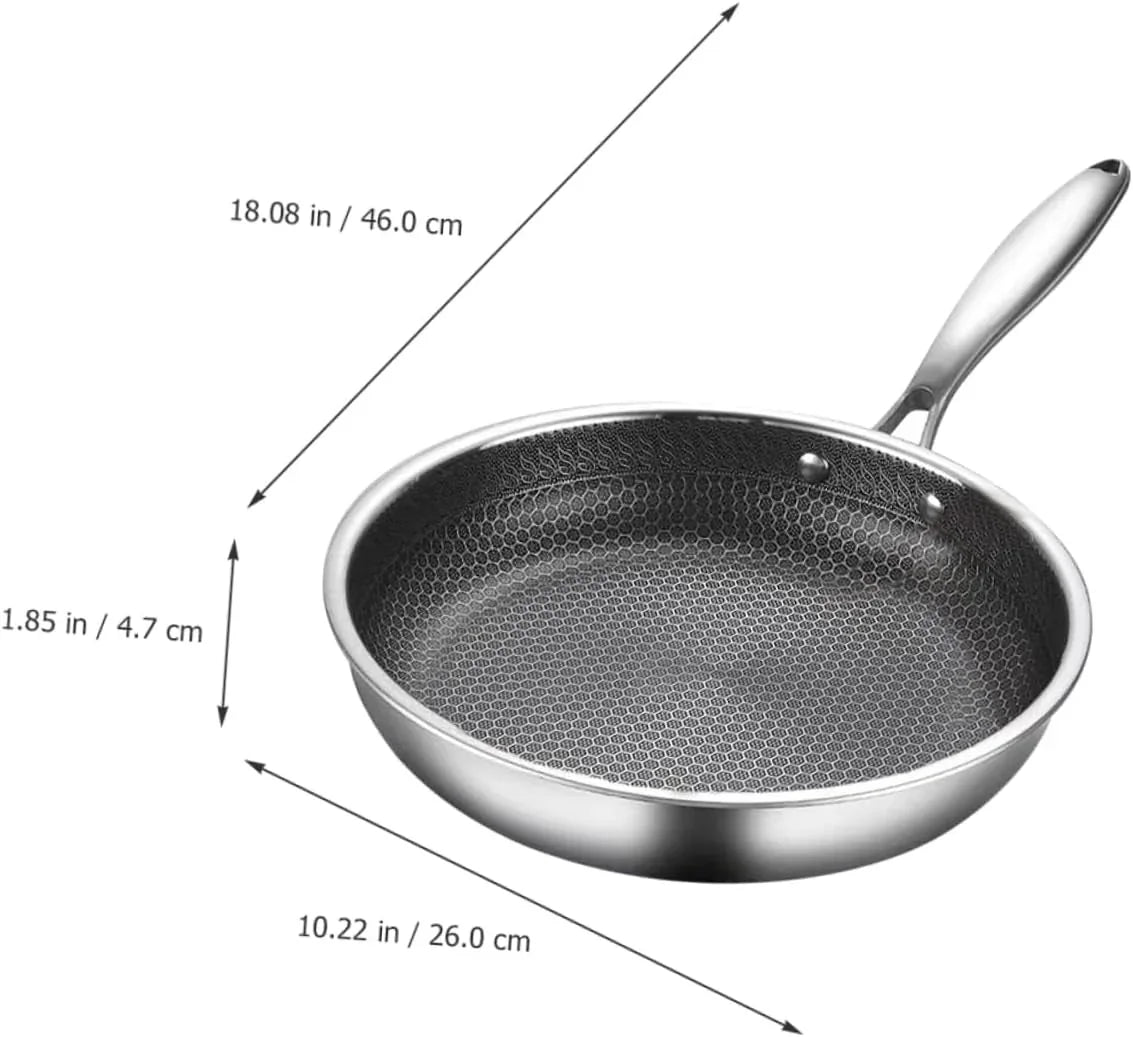 clad-stir-fry-pan-poached-egg-pan-stainless-steel-skillet-honeycomb-handles-for-induction-electric-gas-stove-easy-to-clean-ergonomic-design
