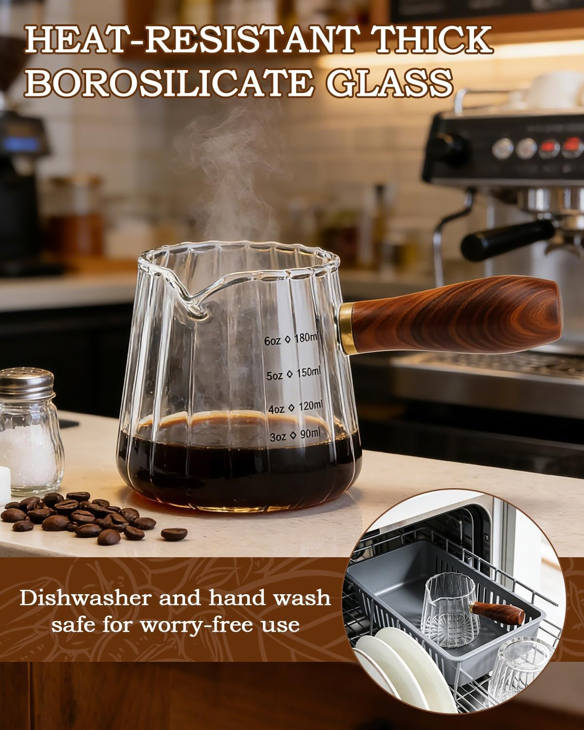 espresso-measuring-cup-6oz-borosilicate-glass-espresso-cups-with-wood-handle-2-71in-long-grip-v-shaped-spout-ribbed-milk-frothing-cup-for-coffee-latte-tea-syrup-espresso-accessories