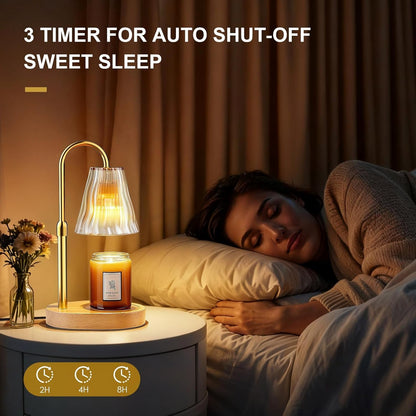 Candle Warmer Lamp with Timer Dimmer, Birthday Gifts for Women Mom Friend Sister, House Warming Gifts New Home Decor, Office Apartment Dorm Room Wax Melt Warmer for Jar Candles with 2 Bulbs4