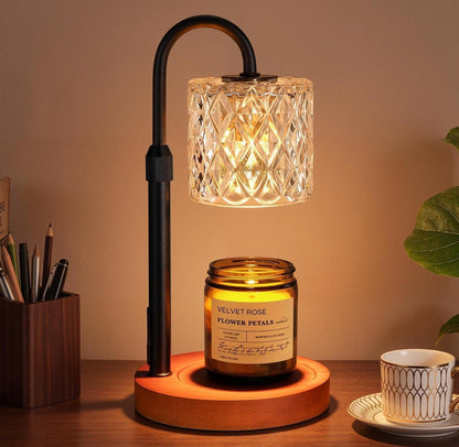 Walnut Candle Warmer Lamp with Timer, Birthday Gifts for Women, Room Decor1