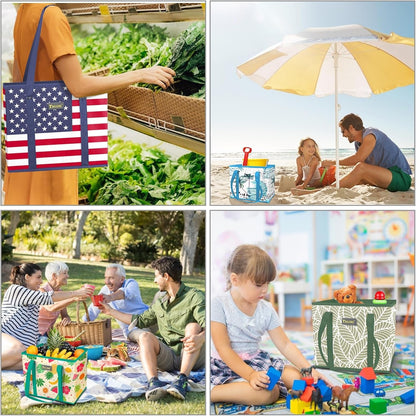 3PK Reusable Grocery Bags, Heavy Duty Shopping Tote Bag2