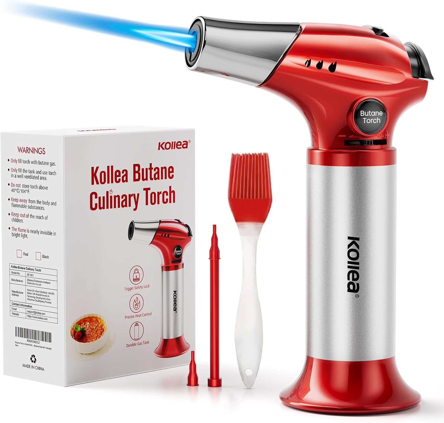 culinary-torch-refillable-butane-kitchen-torch-with-lock-red-adjustable-flame-ideal-torch-for-creme-brulee-baking-cooking-and-food-prep-with-easy-ignition-gas-not-included