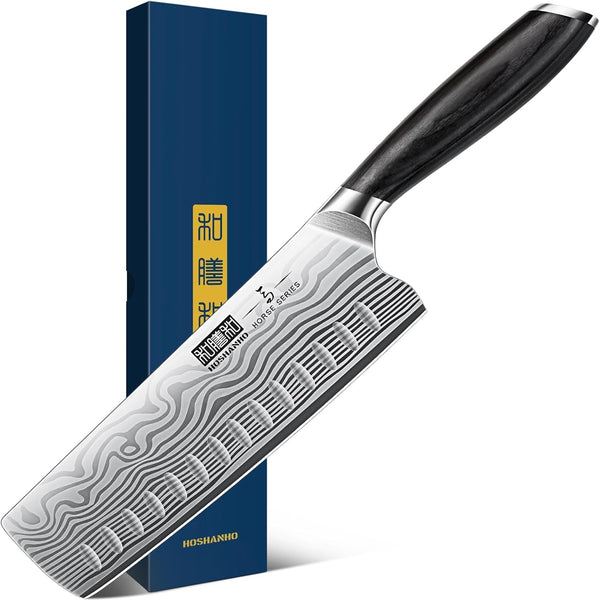 7 Inch Nakiri Knife, Japanese Vegetable Cleaver Knife for Chopping1