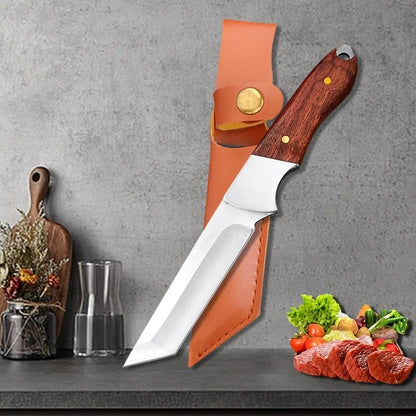 Meat Cleaver,Cleaver Knife Kitchen Knives Butcher Meat Cleaver Camping Knife Outdoors Fishing Barbecue Cutter Sharp Chef Boning Peeling Cooking Knife, LAMAJIGA58443