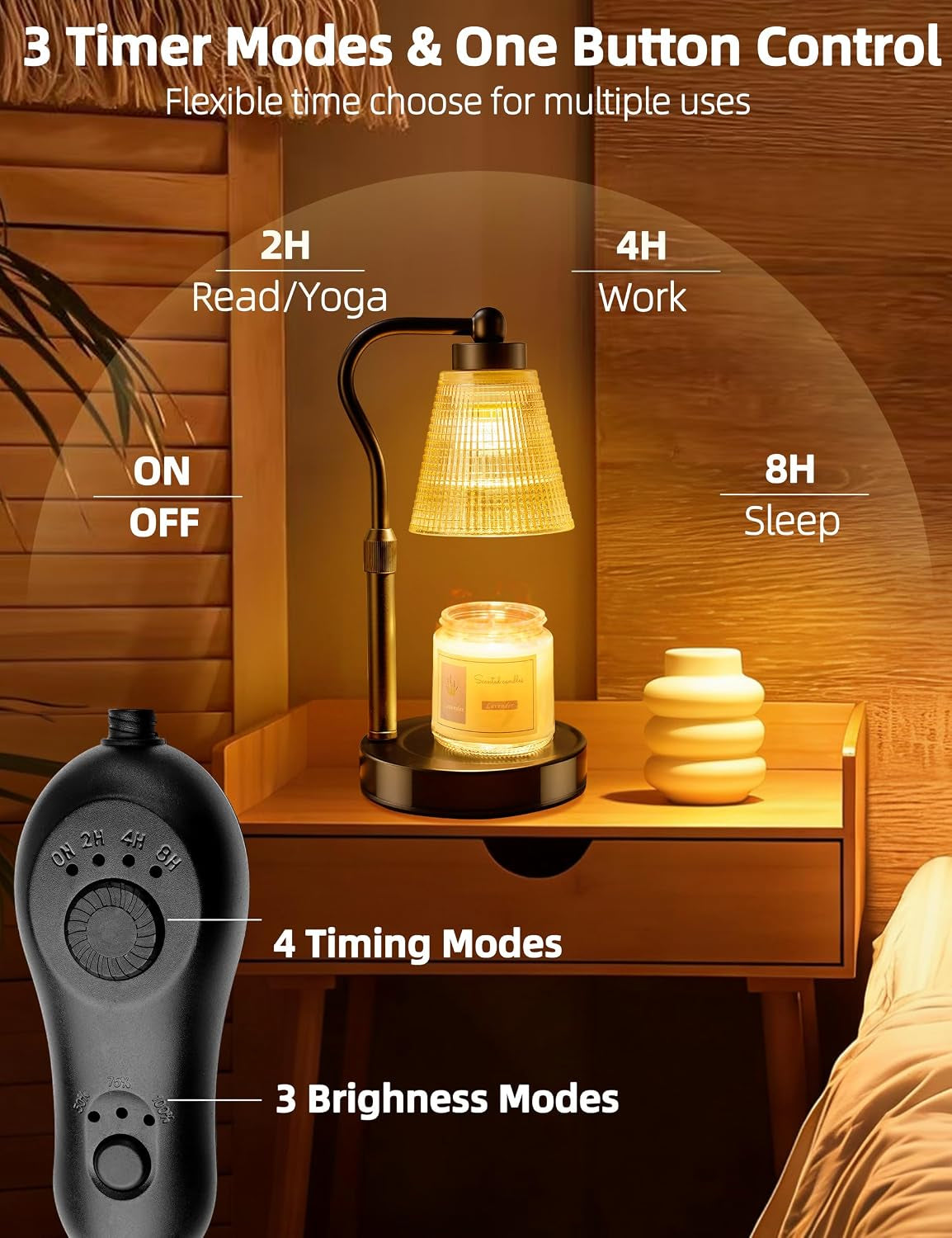 candle-warmer-lamp-for-jar-candles-height-adjustable-dimmable-with-2-4-8h-timer-2-50w-halogen-wax-melter-warmer-for-home-office-decor-flameless-smokeless-gift-for-women-mom-black-amber-1-pack
