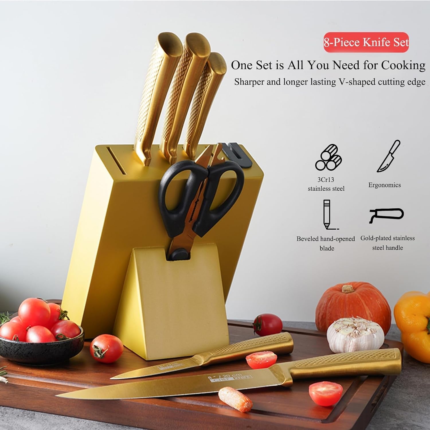 8pcs-luxury-gold-kitchen-knife-set-with-wooden-block-elegant-gifts-high-carbon-stainless-steel-titanium-coated-chef-knives-with-sharpener-disherwash-safe-housewarming-gift-for-kitchen-decor