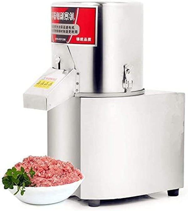 600W Commercial Food Processor & Meat Grinder - 110V Electric Vegetable Chopper, Stainless Steel Slicer with Adjustable Thickness - 120Kg/H High Capacity, Heavy Duty for Kitchen, Restaurant, Catering1