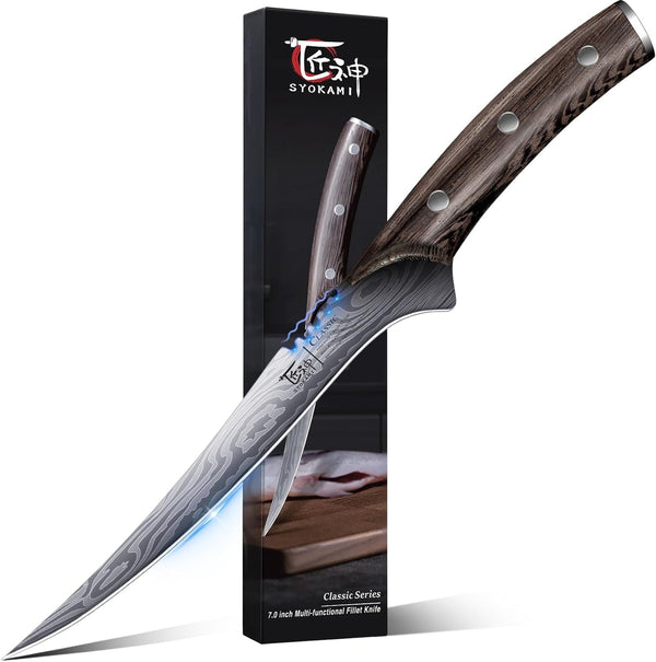 Fillet Knife for Fish, Razor Sharp 7.2 Inch Boning Knife1