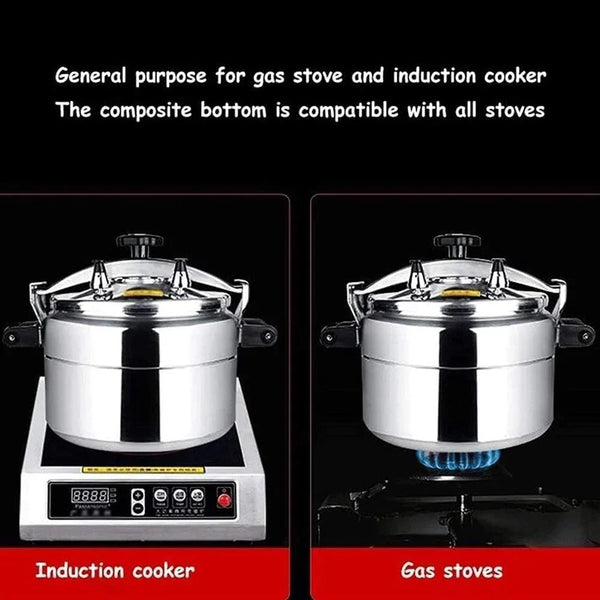 Pressure Cooker Household Gas Commercial Large Capacity, General Purpose Restaurant, Hotel Canteen, Hotel Explosion-Proof Commercial Pressure Cooker (Size : 33L)4