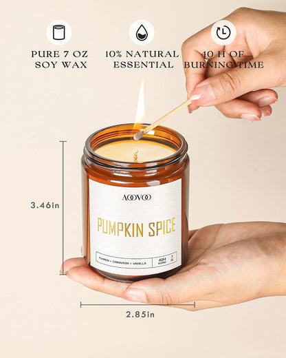 Fall Scented Candles - 6 PC Soy Candle, 42 Oz5