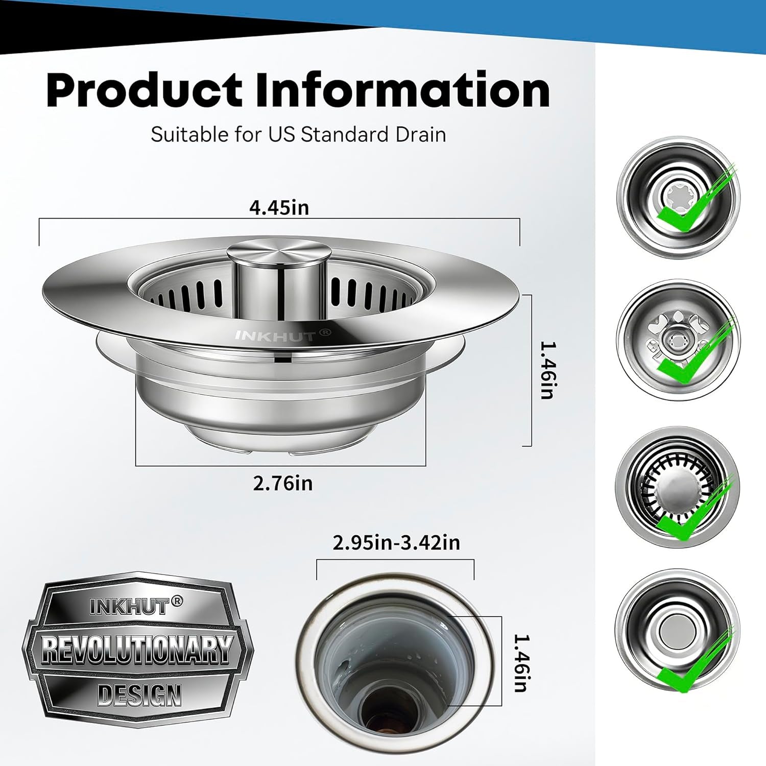 upgraded-3-in-1-kitchen-sink-drain-strainer-stainless-steel-sink-stopper-anti-clogging-food-catcher-basket-bounce-core-drain-strainer-plug-for-3-1-2-inch-drain