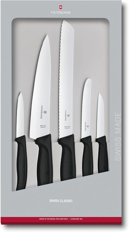 Victorinox Swiss Classic Kitchen Set, 5 Pieces - Utility & Bread Knives1