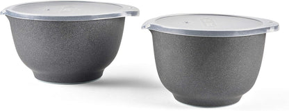 Margrethe Mixing Bowl Set with Lids, 2L/3L, Black2