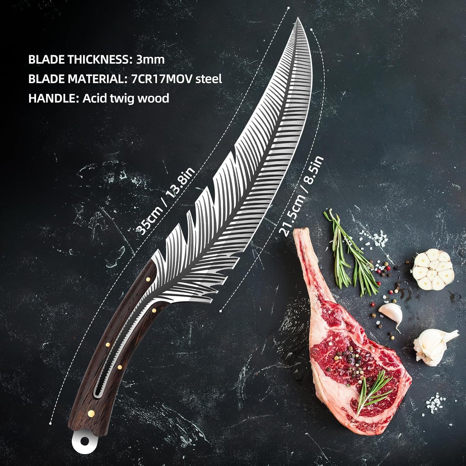 8-5-sharp-feather-boning-knife-hand-forged-for-meat-cutting-with-sheath
